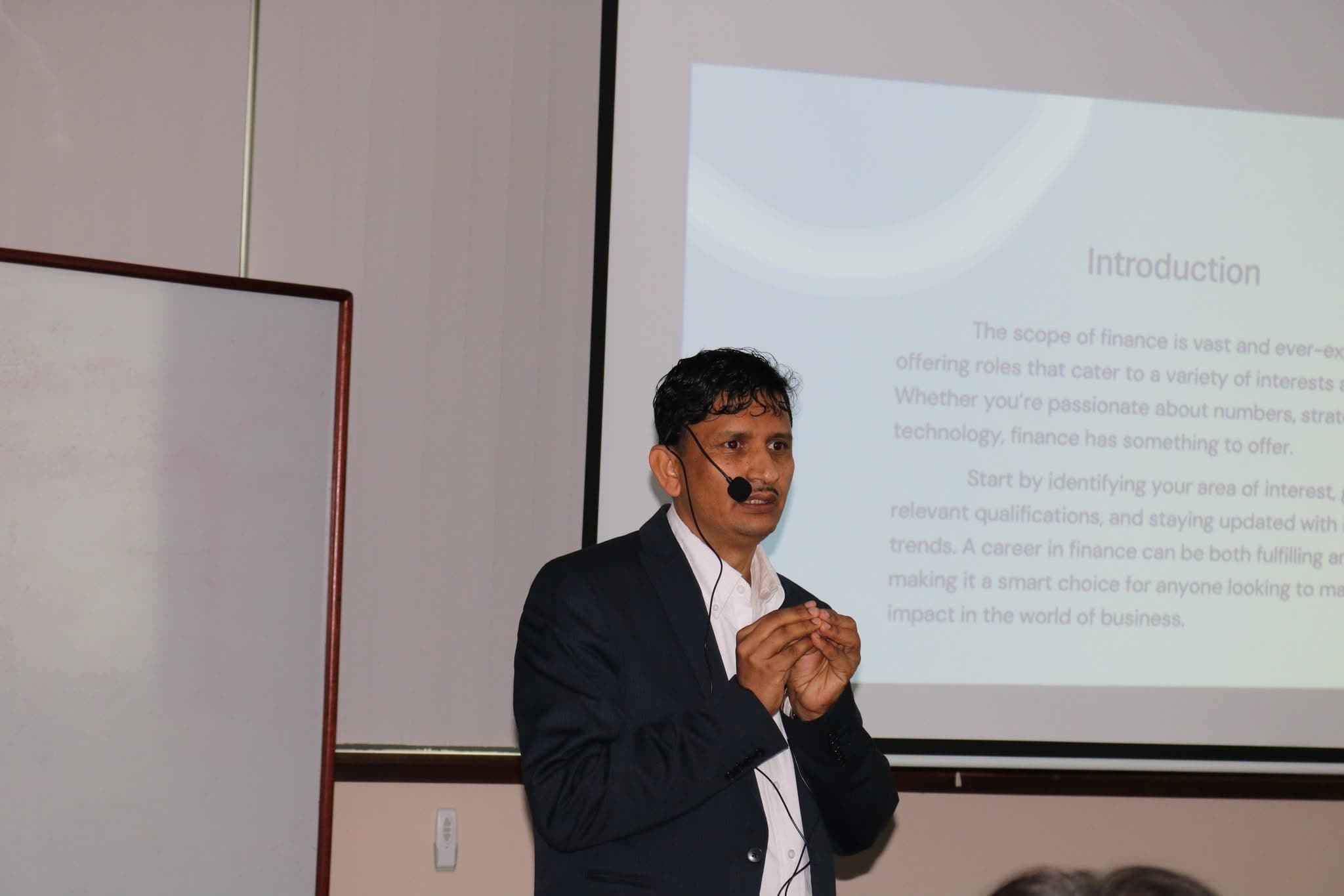 AFS Agency presenter speaking during a seminar